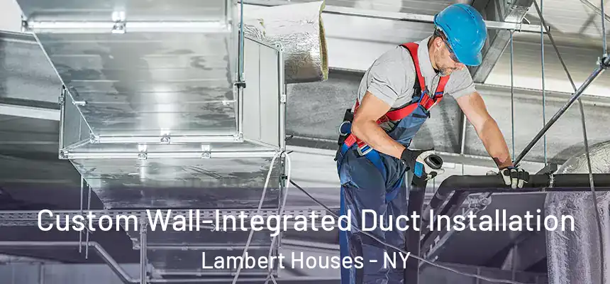 Custom Wall-Integrated Duct Installation Lambert Houses - NY