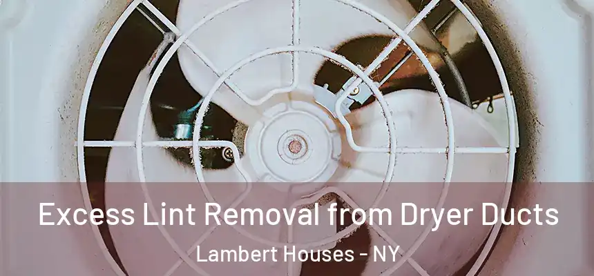 Excess Lint Removal from Dryer Ducts Lambert Houses - NY